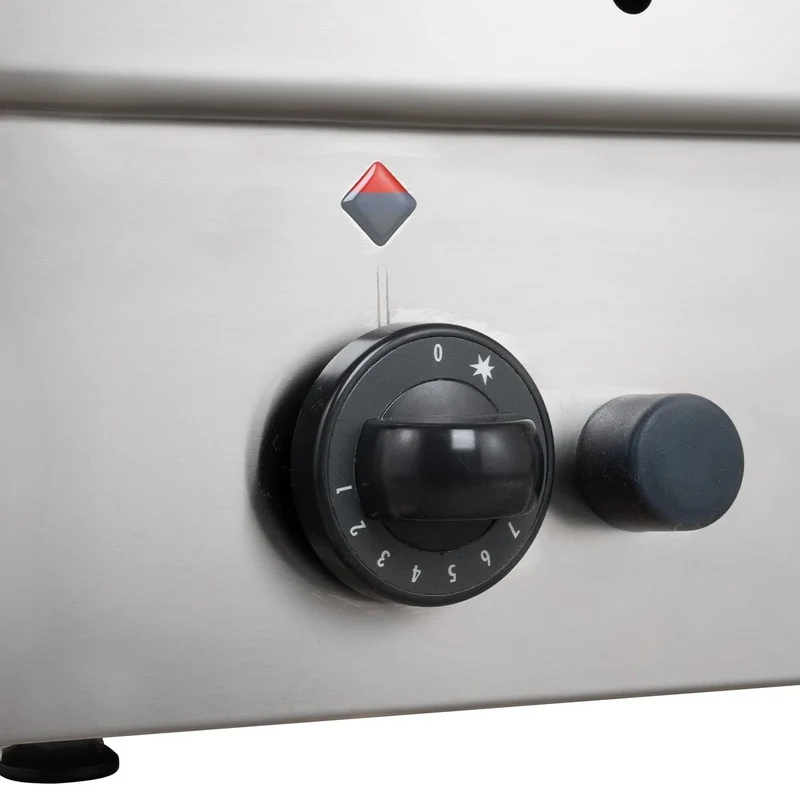 Plaque grill gaz Série 600 - 100/60 - lisse - appareil de table - 15,3 kW