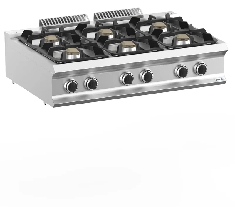 Cuisinière à gaz Dexion Lux 700 - 110/73 - appareil de table - 6 feux - 33 kW