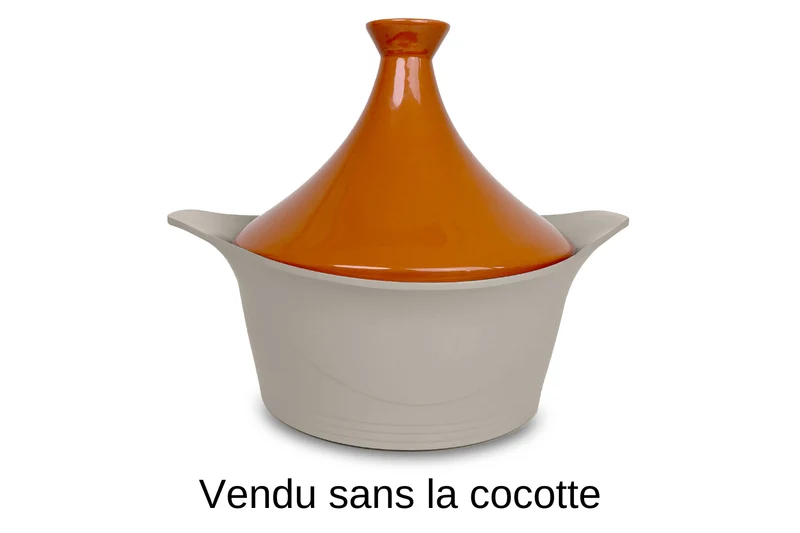 Couvercle tajine Cookut en céramique pour L'Incroyable cocotte 28cm + livret de recettes