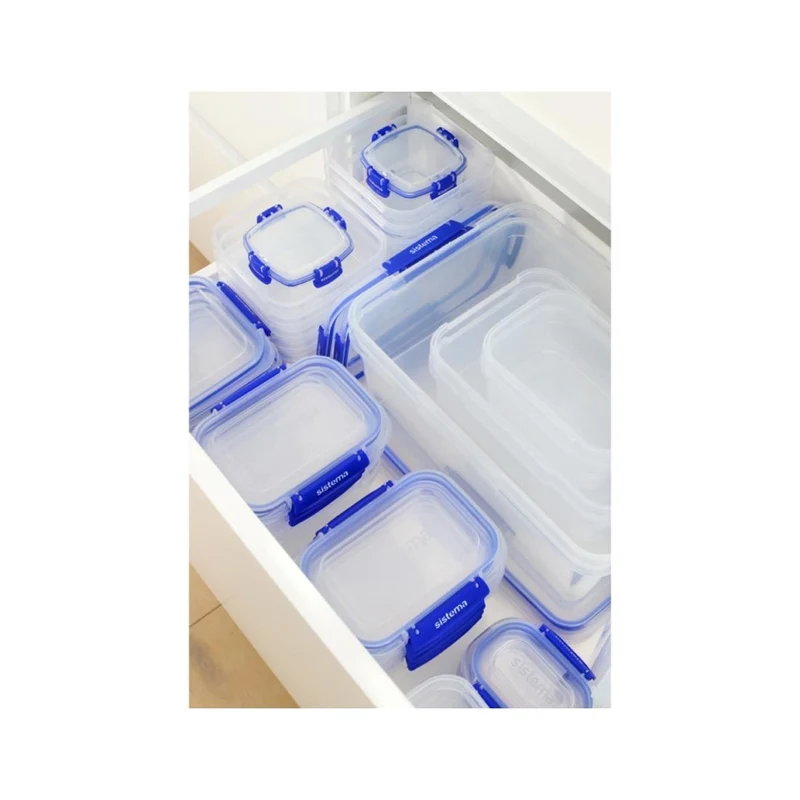 Boîtes alimentaires rectangulaires Sistema Klip It Plus 1L (lot de 3)