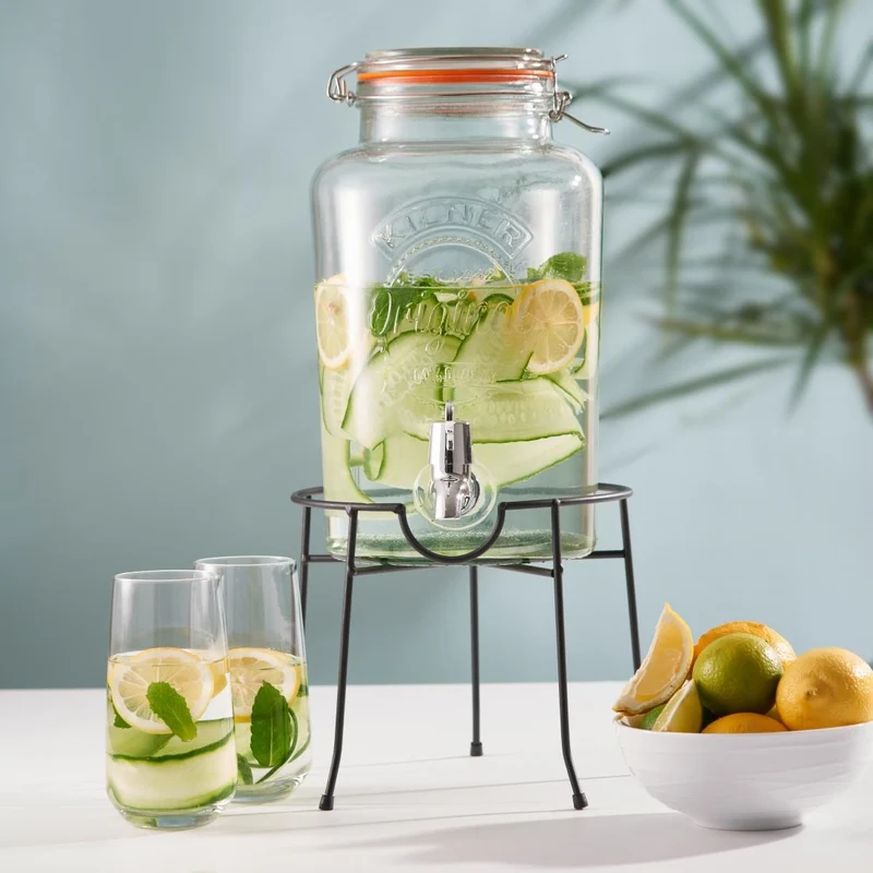 Distributeur de boissons couvercle à clip Kilner 5 litres