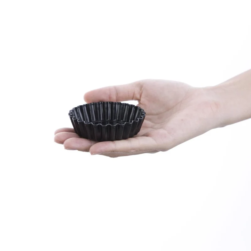 Moule à tartelette cannelé antiadhésif avec fond amovible Vogue 8 cm (lot de 3)