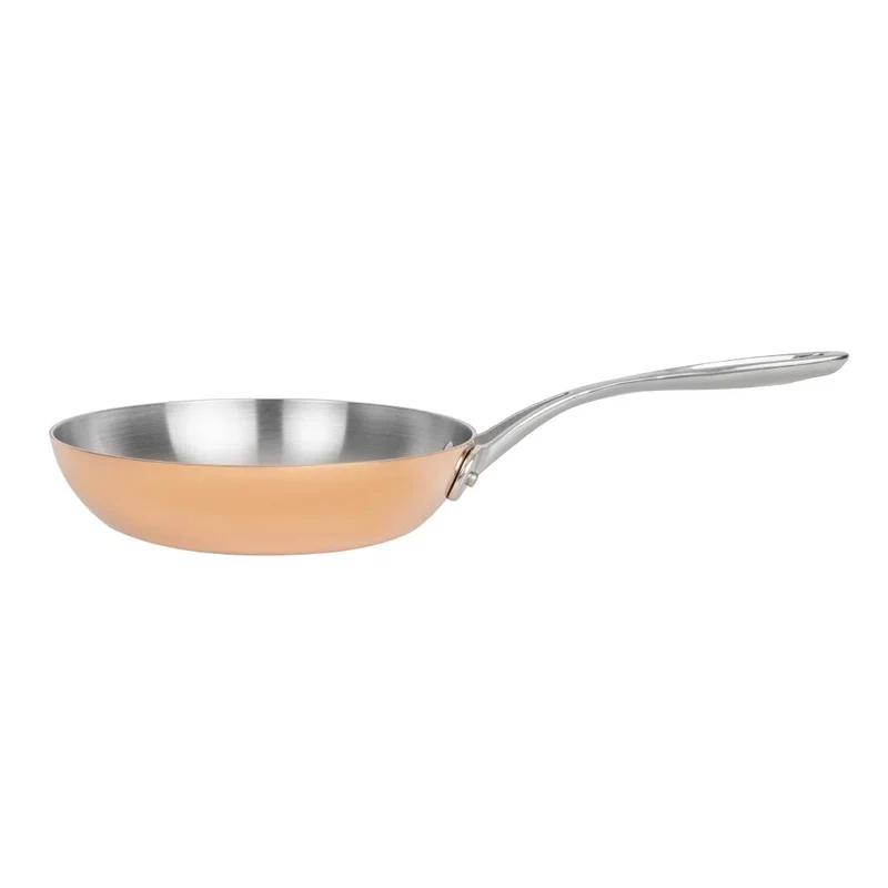 Poêle triple paroi cuivre induction Vogue 200mm