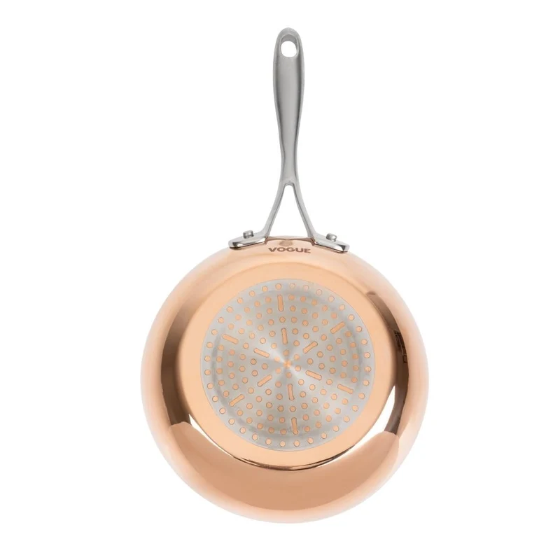 Poêle triple paroi cuivre induction Vogue 200mm