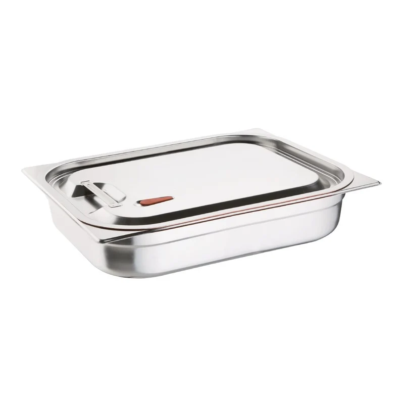 Couvercle hermétique inox et silicone Vogue GN 1/1