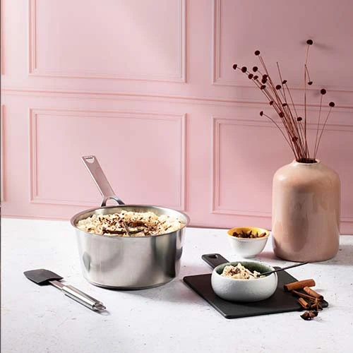 Lot 3 Casseroles Inox Brossé 1826 - CRISTEL