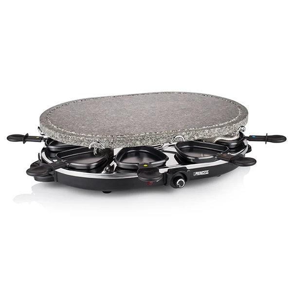 Appareil à raclette et pierre à cuire ovale 1200 W Princess