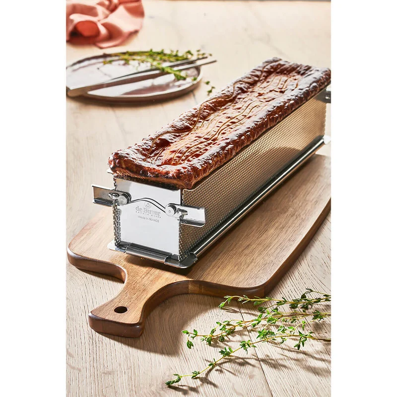 Moule inox perforé pliant GEOFORME 48 x 9 x 8,5 cm - DE BUYER