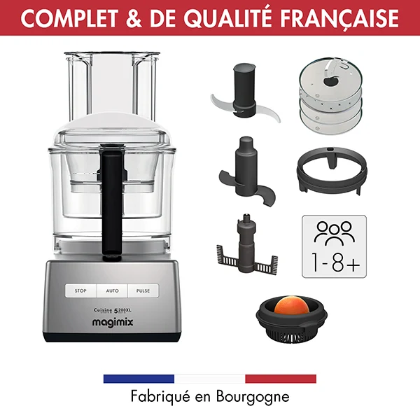 Robot compact 5200 XL 1100 W chrome mat 18591F Magimix