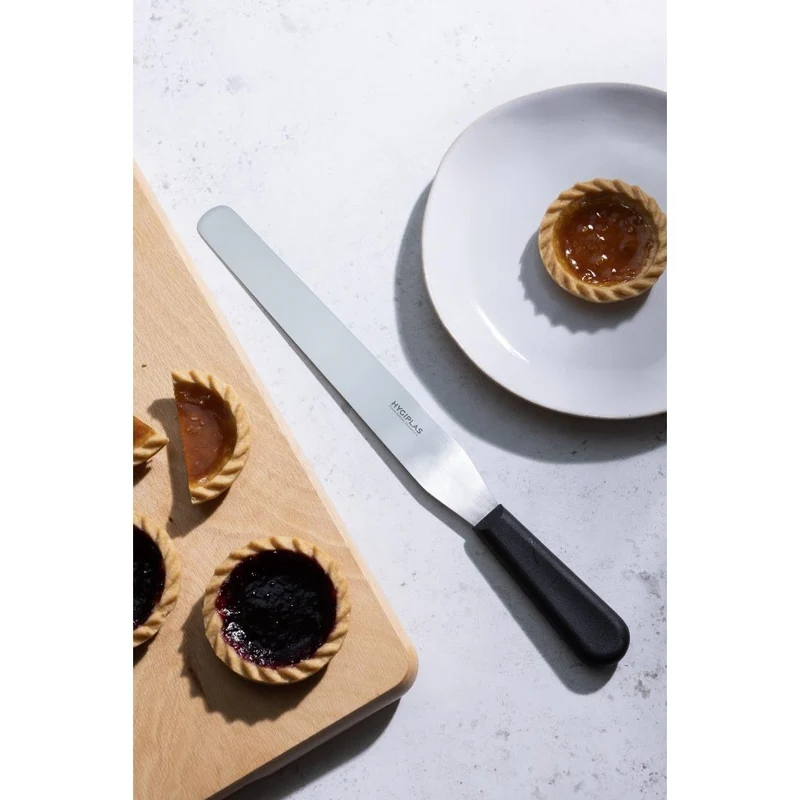 Couteau spatule à lame droite Hygiplas noir 255mm