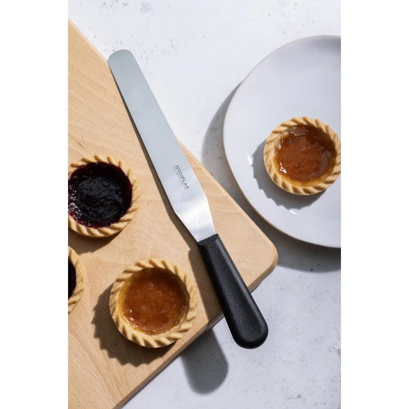 Couteau spatule à lame droite Hygiplas noir 205mm