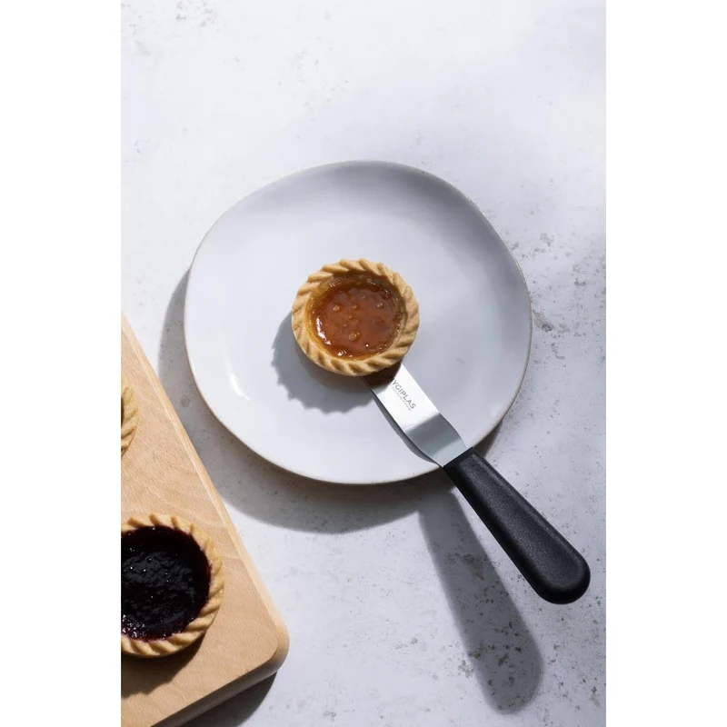 Couteau spatule coudé Hygiplas noir 100mm