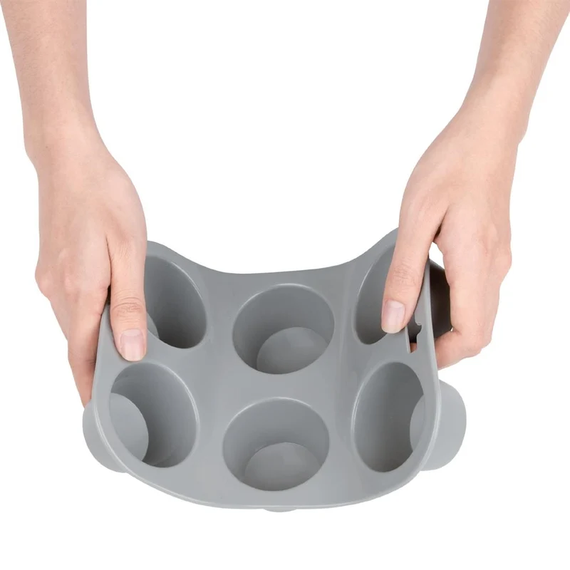 Plaque flexible en silicone 6 muffins Vogue