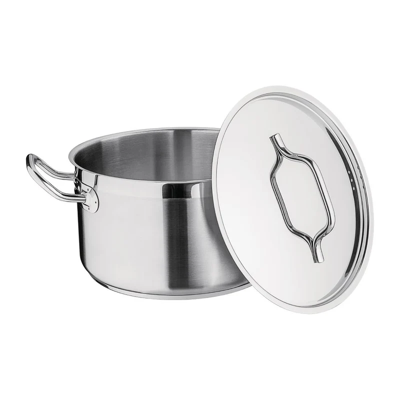 Braisière inox avec couvercle Nisbets Essentials 24 cm