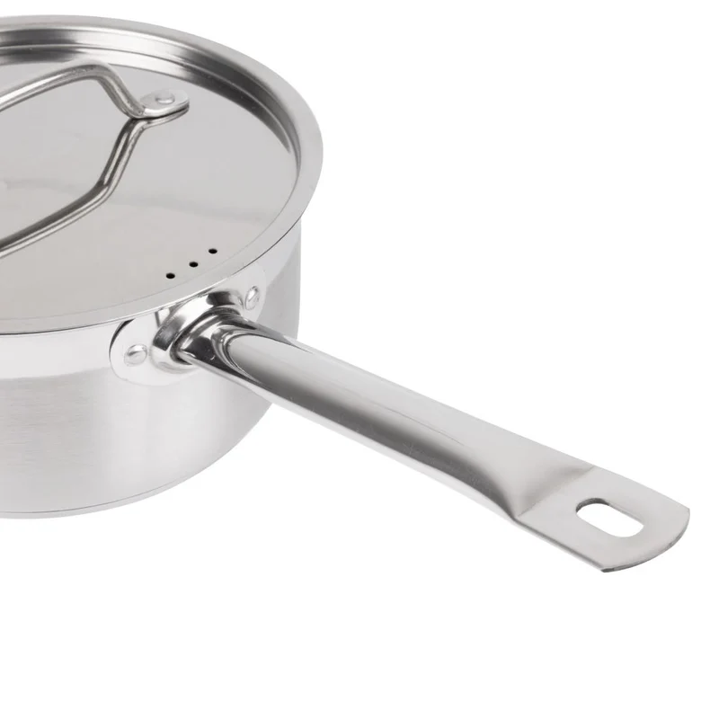 Casserole inox avec couvercle Nisbets Essentials 200mm