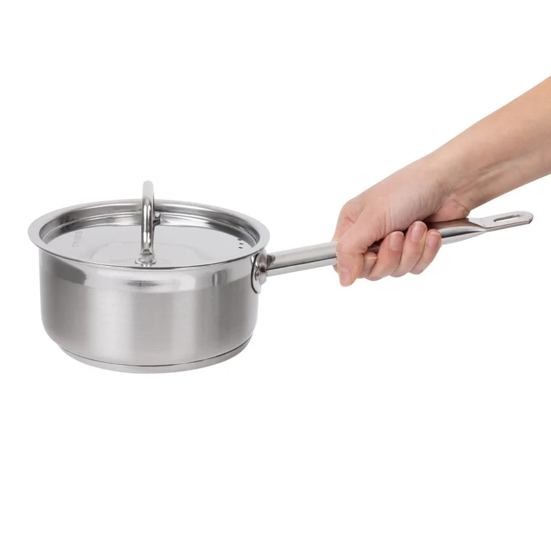 Casserole inox avec couvercle Nisbets Essentials 160mm