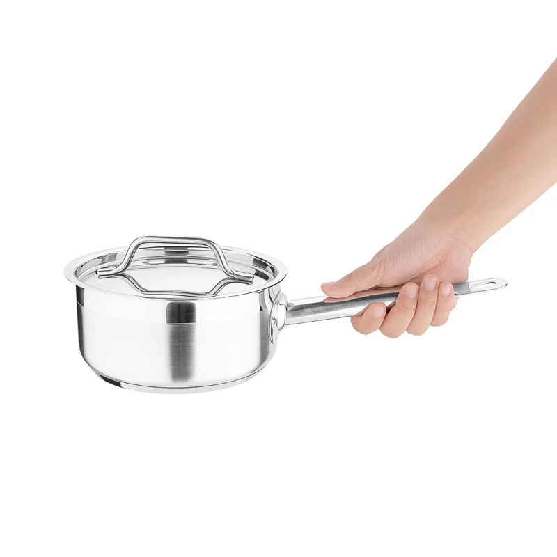 Casserole inox avec couvercle Nisbets Essentials 140mm