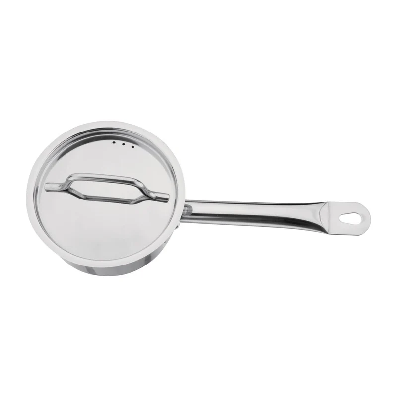 Casserole inox avec couvercle Nisbets Essentials 140mm