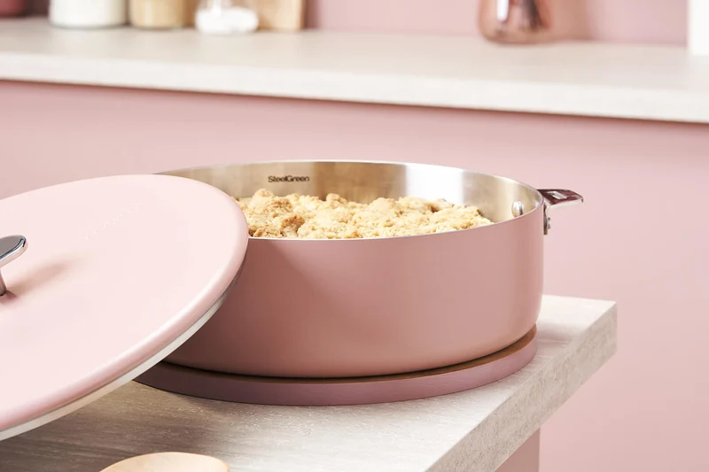 Sauteuse Cookut La Merveilleuse 28cm en acier inoxydable Steel Green®