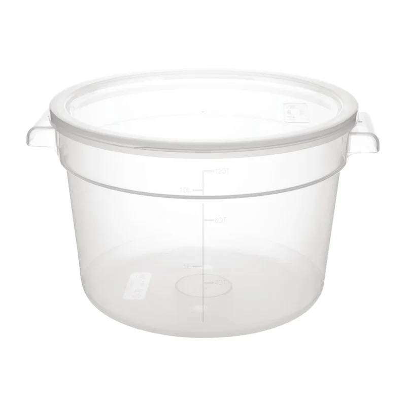 Conteneur alimentaire rond en polypropylène Vogue 10L