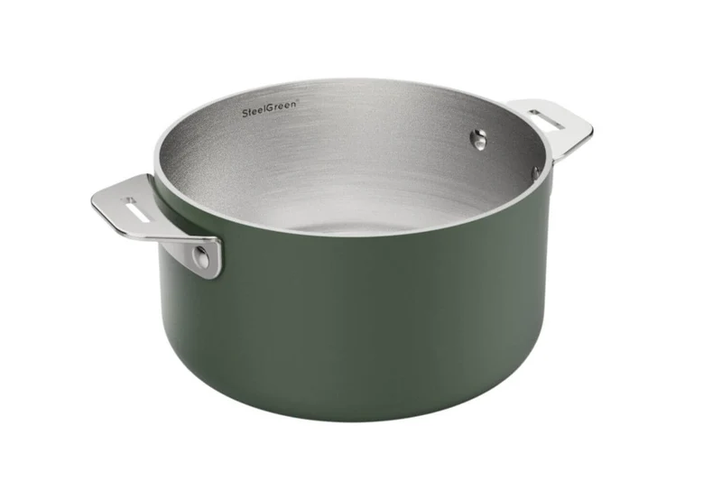 Casserole Cookut La Merveilleuse 20cm en acier inoxydable Steel Green®