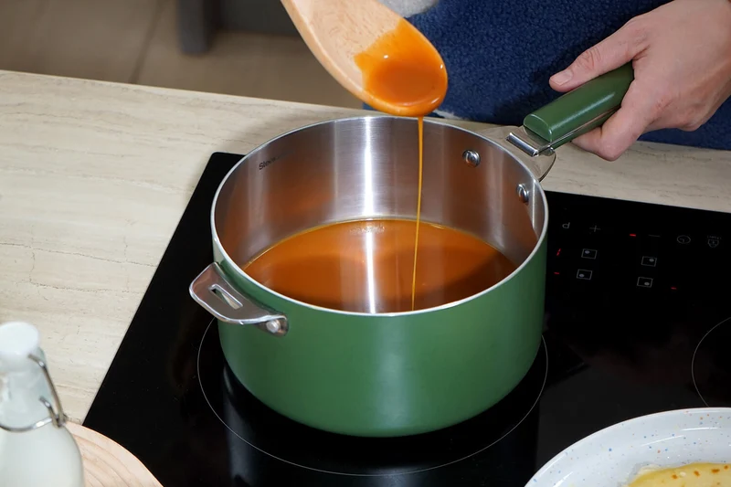 Casserole Cookut La Merveilleuse 20cm en acier inoxydable Steel Green®