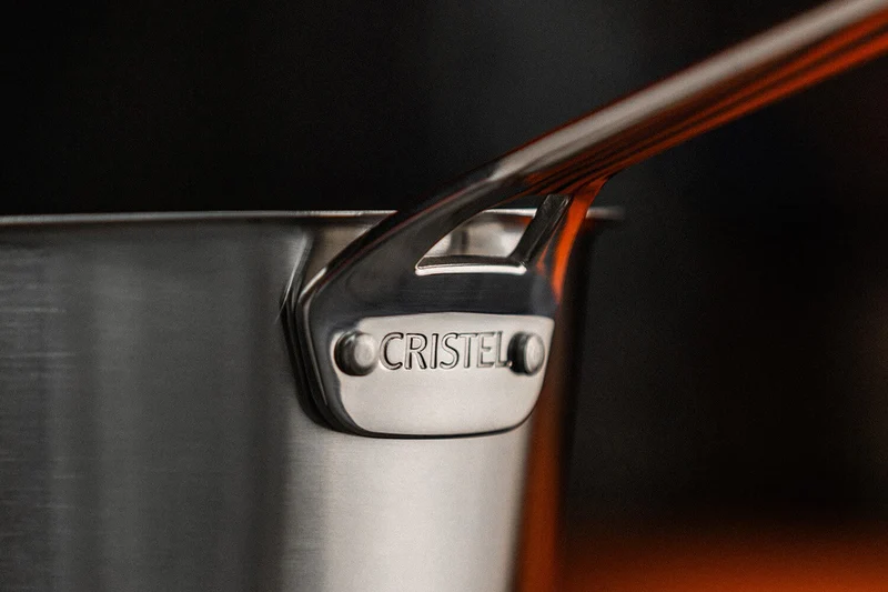 Casserole Cristel 1826 en acier inoxydable 18/10 brossé