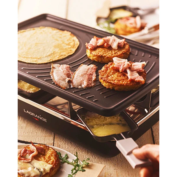 Appareil à raclette Elément gris noir 1200 W Lagrange