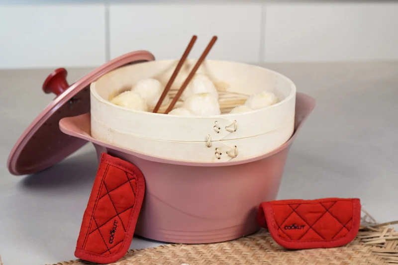 Panier vapeur en bambou Cookut pour l'Incroyable Cocotte