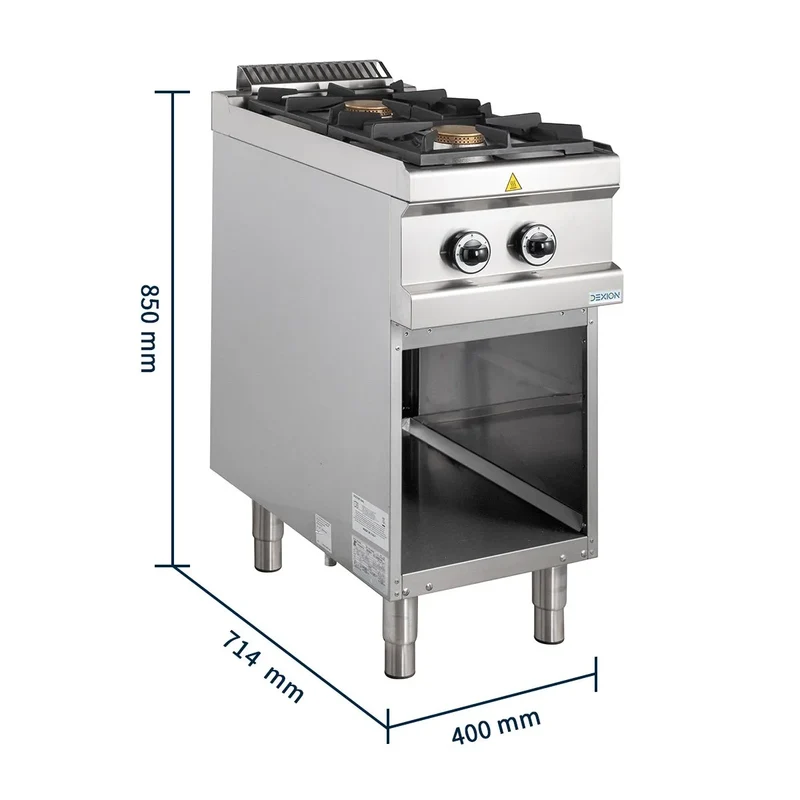 Cuisinière à gaz Série 700 - 40/70 - 2 feux - 14 kW