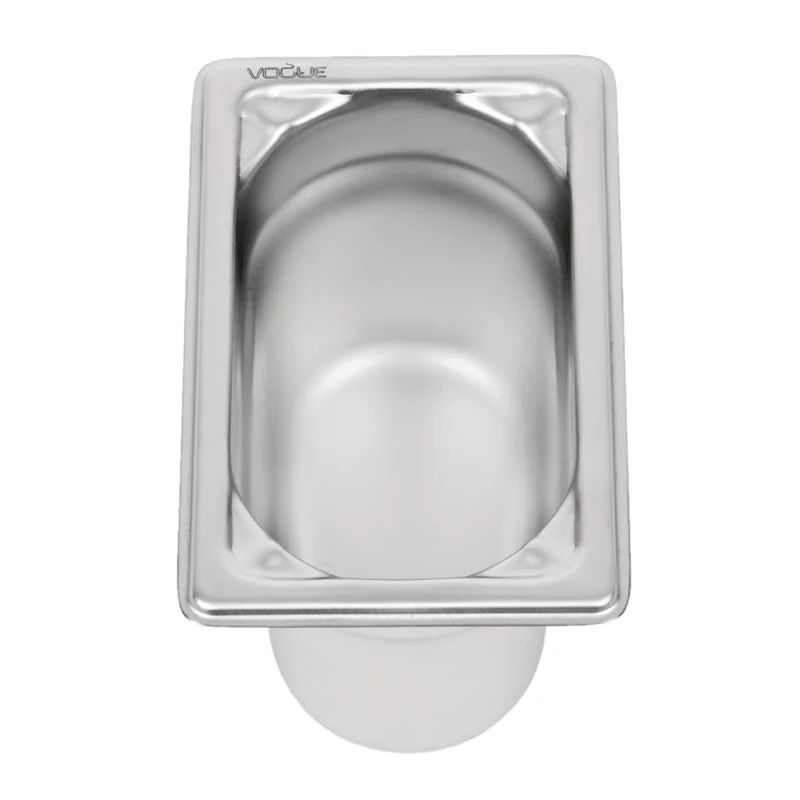 Bac inox 18/10 professionnel Vogue GN 1/9 100mm