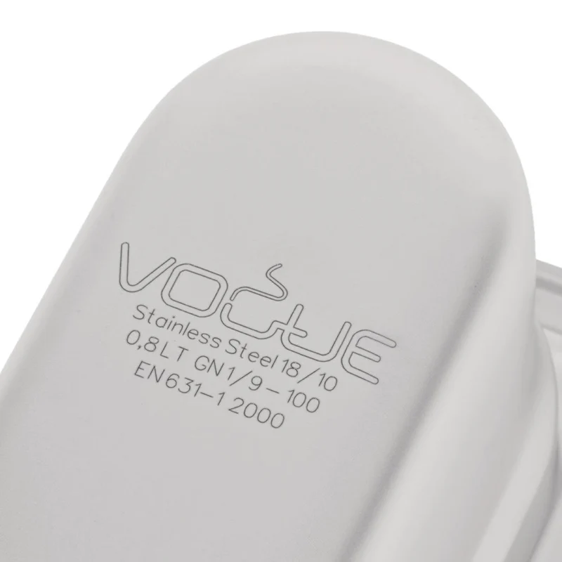 Bac inox 18/10 professionnel Vogue GN 1/9 100mm