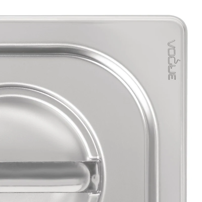 Couvercle inox 18/10 professionnel Vogue GN 1/6