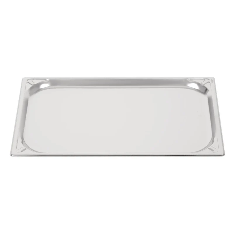 Bac inox 18/10 GN 1/1 professionnel Vogue 20mm
