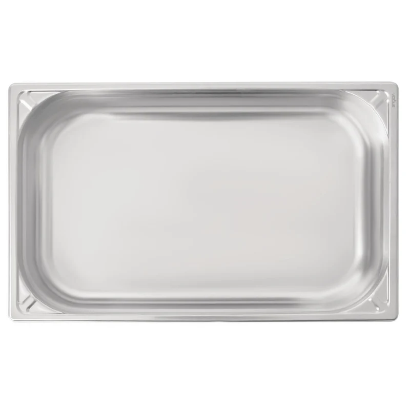 Bac inox 18/10 GN 1/1 professionnel Vogue 100mm