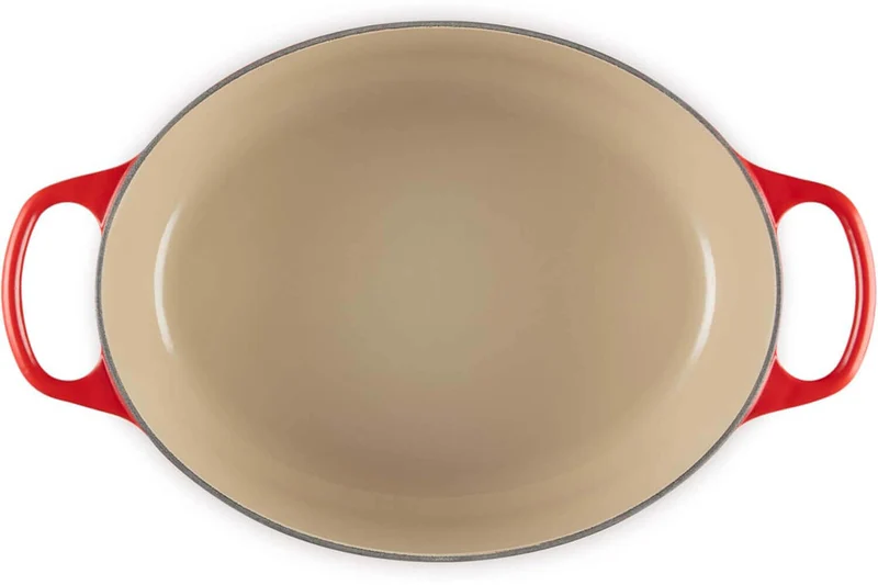 Cocotte ovale en fonte émaillée Le Creuset Signature 33cm Cerise