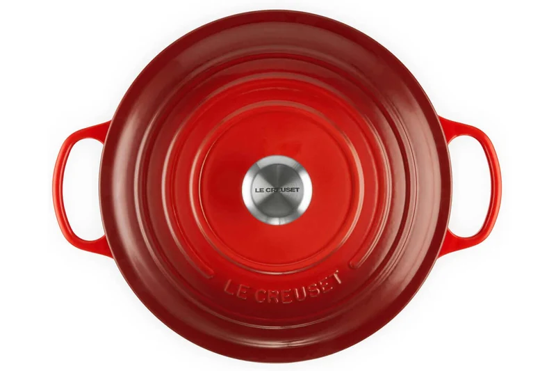 Cocotte ronde en fonte émaillée Le Creuset Signature 28cm Cerise