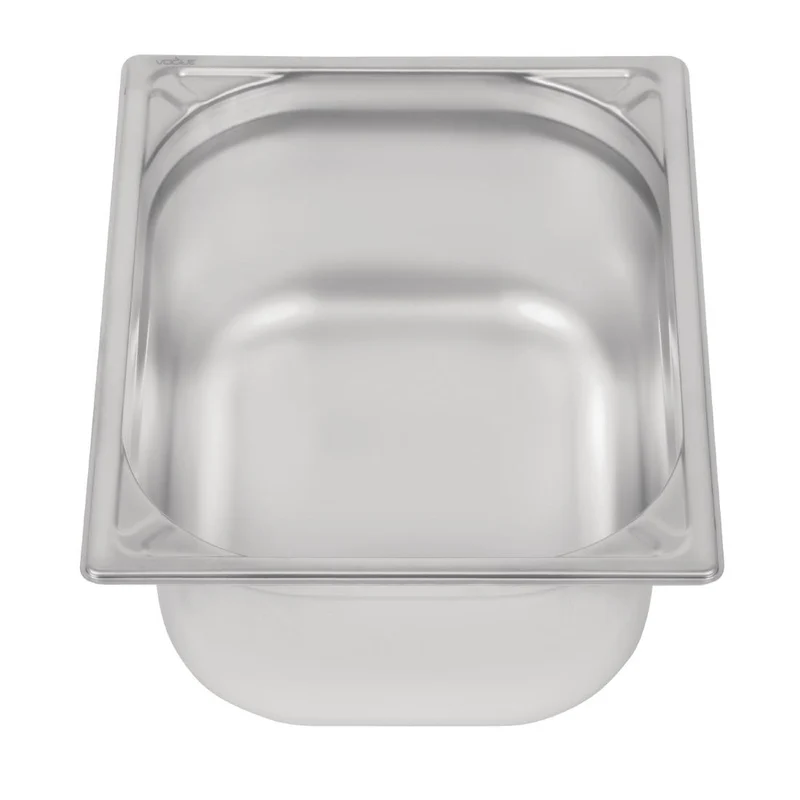 Bac inox 18/10 GN 1/2 professionnel Vogue 150mm