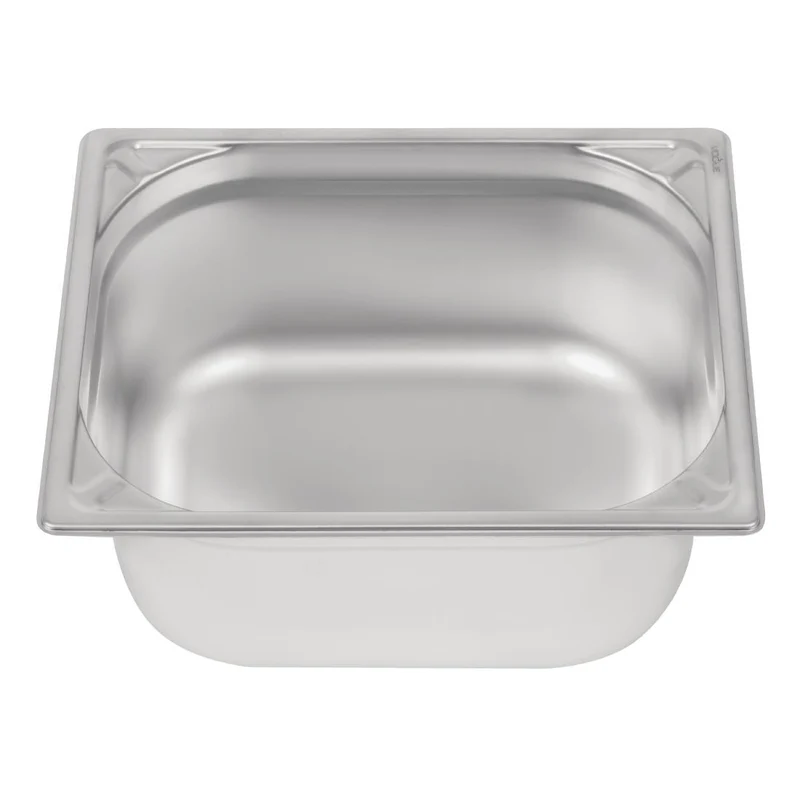Bac inox 18/10 GN 1/2 professionnel Vogue 150mm
