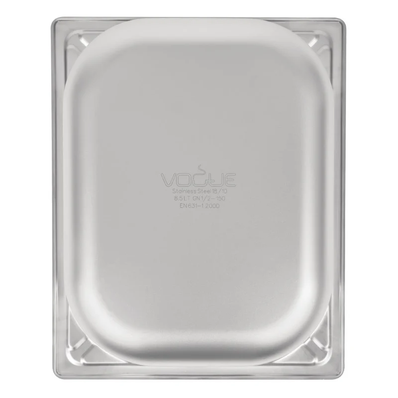 Bac inox 18/10 GN 1/2 professionnel Vogue 150mm