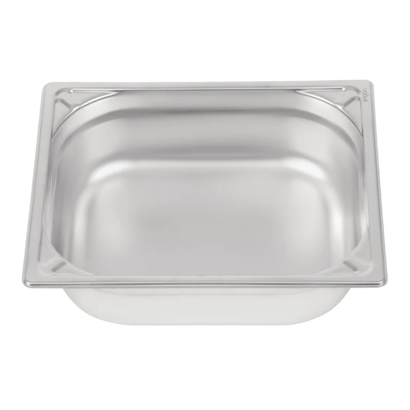 Bac inox 18/10 GN 1/2 professionnel Vogue 100mm