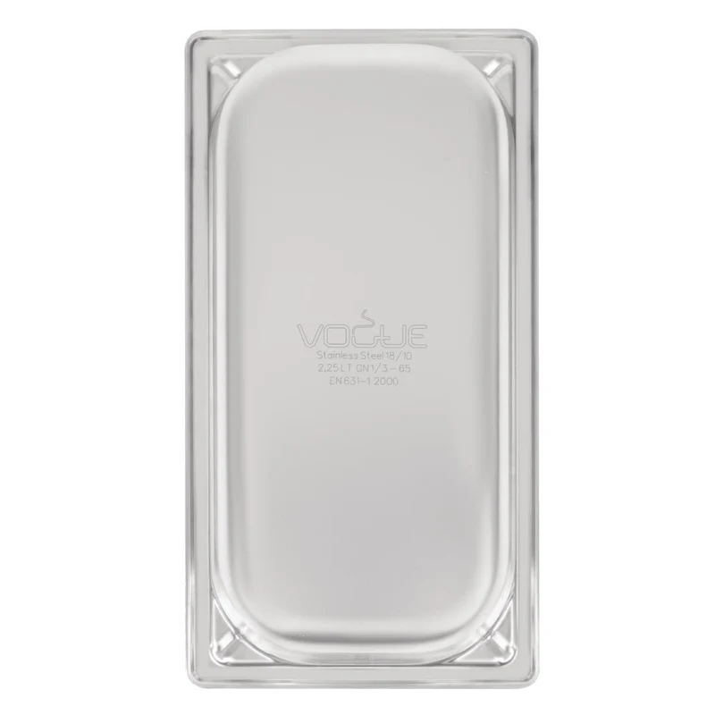 Bac professionnel inox 18/10 Vogue GN 1/3 65mm