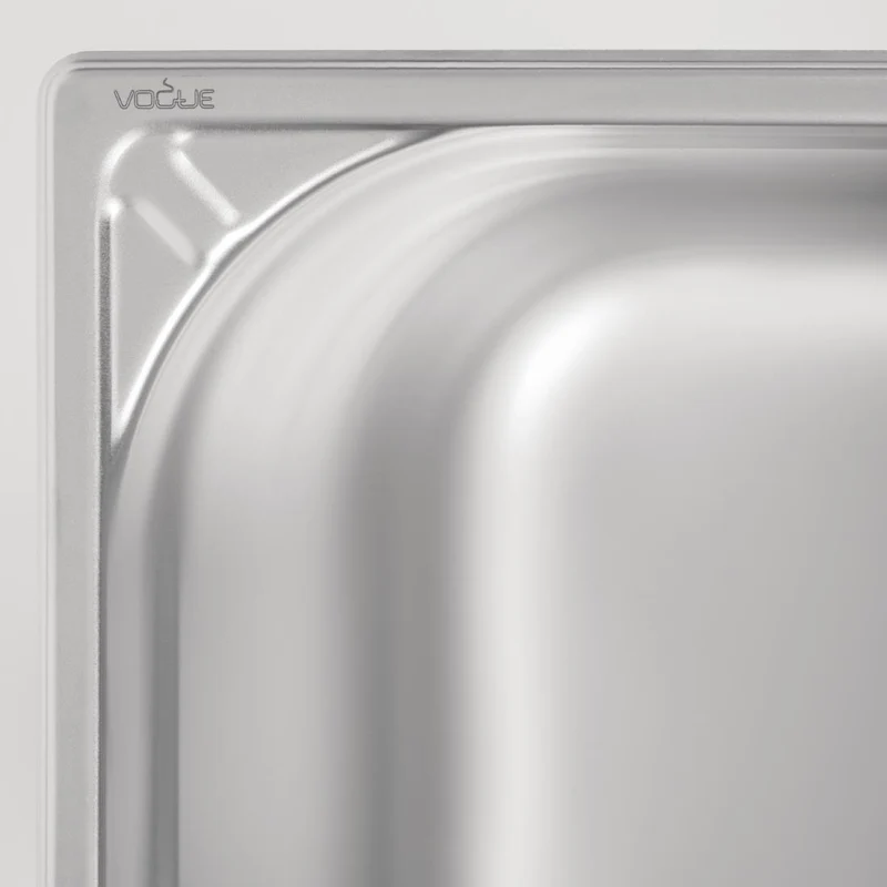 Bac professionnel inox 18/10 Vogue GN 1/2 200mm