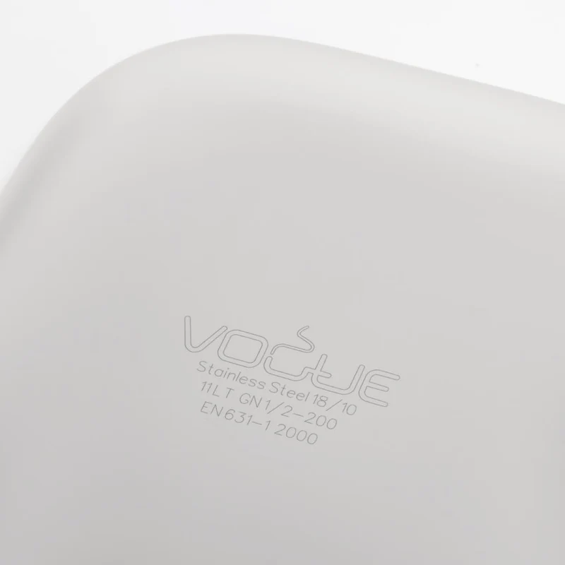 Bac professionnel inox 18/10 Vogue GN 1/2 200mm