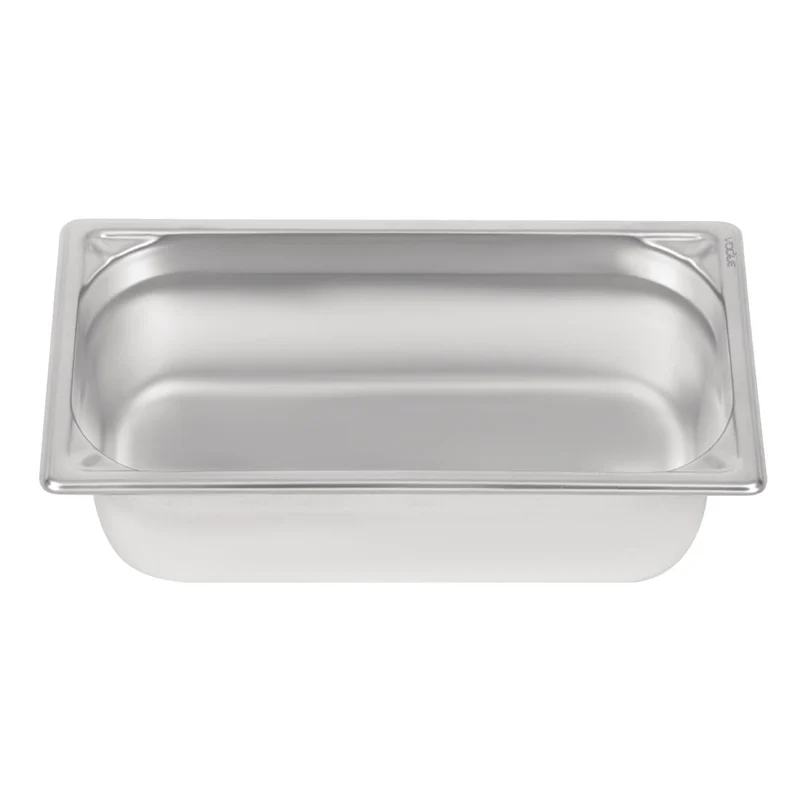 Bac inox 18/10 GN 1/3 professionnel Vogue 100mm
