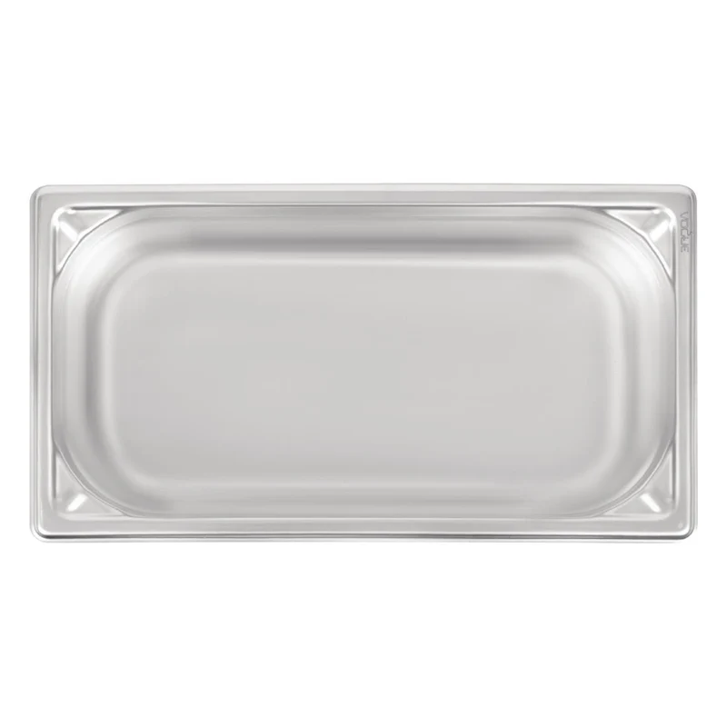 Bac inox 18/10 GN 1/3 professionnel Vogue 100mm