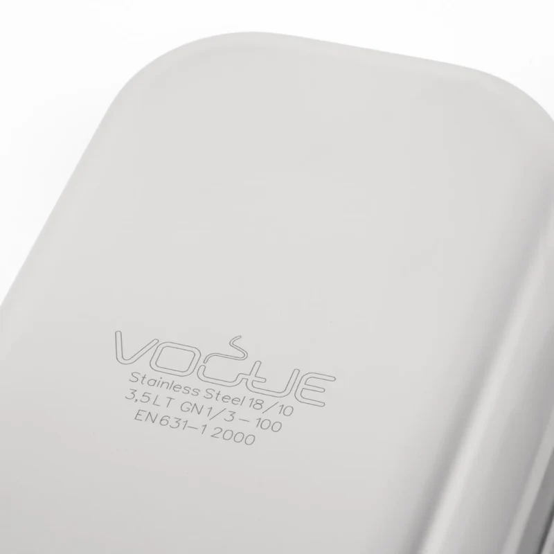 Bac inox 18/10 GN 1/3 professionnel Vogue 100mm