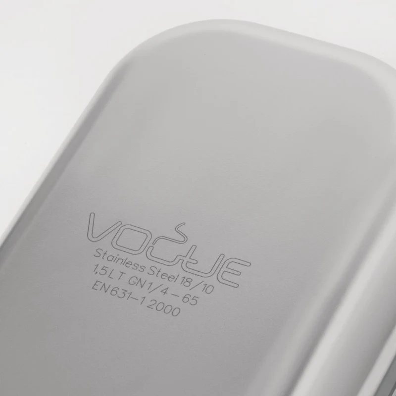 Bac professionnel inox 18/10 Vogue GN 1/4 65mm