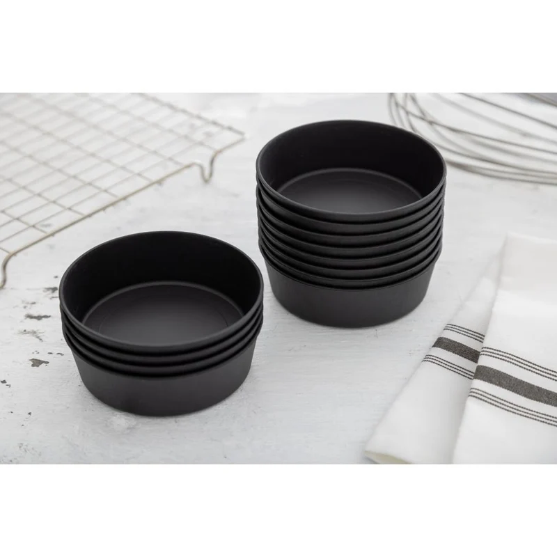 Tourtières individuelles Exoglass Matfer Bourgeat 100mm (lot de 12)