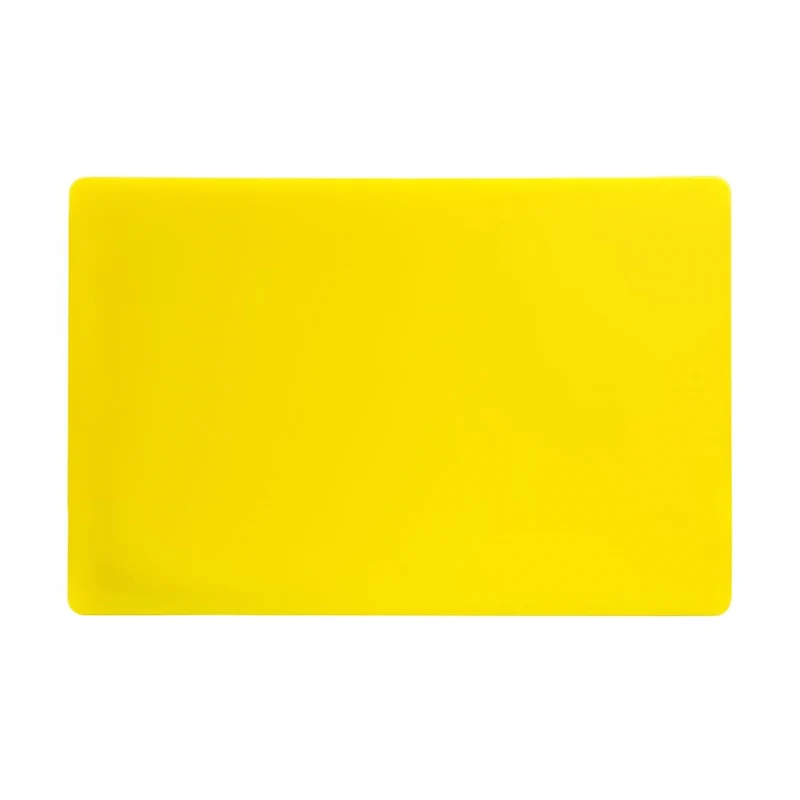 Planche à découper standard épaisse basse densité Hygiplas jaune